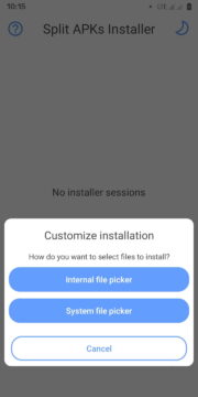 SAI Android app select file picker explorer