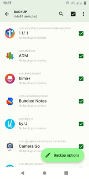 Swift backup Android app-batch backup
