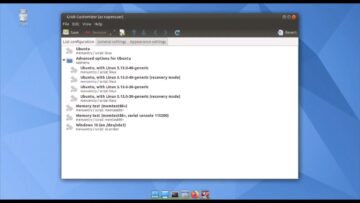 GRUB customizer main menu Ubuntu MATE Dynabook R734/K